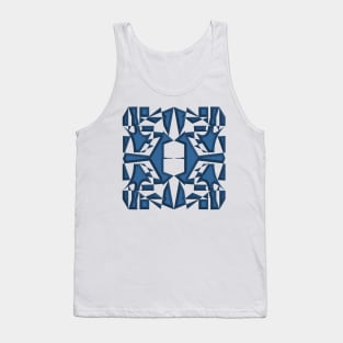 Graphic in Blue Tank Top